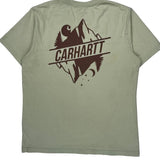 Mountain And Nature Graphic Carhartt Graphic T-Shirt - Medium Green Cotton