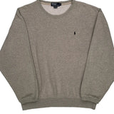 Polo By Ralph Lauren Sweatshirt - XL Gray Cotton Blend