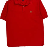 Tommy Hilfiger Polo Shirt - Large Red Cotton