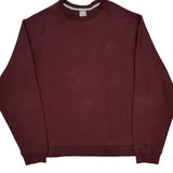 Nike Sweatshirt - 2XL Burgundy Cotton