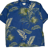 Tommy Bahama Floral Hawaiian Shirt - XL Blue Cotton