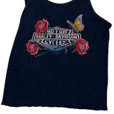 Harley Davidson Cropped Cami Top - XS Black Cotton