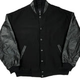 2004/2005 Division Champions Outer Boundary Graphic Varsity Jacket - XL Black Leather