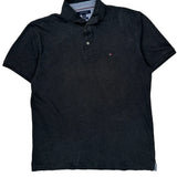 Tommy Hilfiger Slim Fit Polo Shirt - XL Gray Cotton