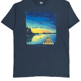 Single Stitch Maine Liberty Graphic T-Shirt - XL Blue Cotton