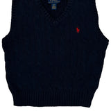 Age 2 Polo By Ralph Lauren Sweater Vest - 3XS Navy Cotton