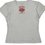 Heritage Harley Davidson Graphic T-Shirt - Medium White Cotton