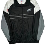 Philadelphia Eagles Nfl Windbreaker - 2XL Gray Polyester