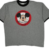 Disney Cartoon T-Shirt - 2XL Gray Cotton Blend