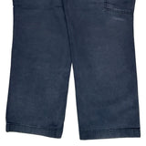 Carhartt Double Knee Carpenter Trousers - 34W 30L Navy Cotton