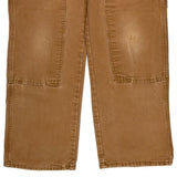 Unbranded Double Knee Carpenter Pants - 33W 31L Brown Cotton