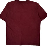 Carhartt T-Shirt - Small Burgundy Cotton