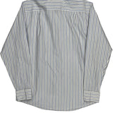Calvin Klein Striped Shirt - Medium Blue Cotton