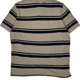 Tommy Hilfiger Striped Polo Shirt - XS Beige Cotton
