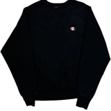 Reverse Weave Champion Sweatshirt - Small Black Cotton