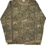 Made In USA Liber Tee'S Long Sleeve T-Shirt - Small Camo Cotton