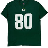 Green Bay Packers Majestic Nfl Football Shirt - Large Green Cotton