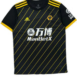 Wolverhampton Wanderers Adidas 2019-20 Neves Away Football Shirt - Medium Black Polyester