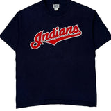 Indians Lee Sport Mlb T-Shirt - Large Navy Cotton