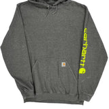 Tall Carhartt Hoodie - Large Gray Cotton Blend