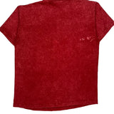 Single Stitch South Dakota Anvil Graphic T-Shirt - Large Red Cotton