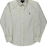 Age 10 Ralph Lauren Shirt - Small White Cotton