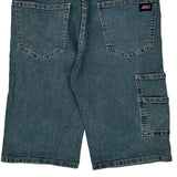 Dickies Denim Shorts - 32W 12L Blue Cotton