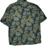 Campia Hawaiian Shirt - Large Green Viscose