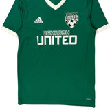 Oshkosh United Adidas Football Soccer Jersey - Small White Polyester