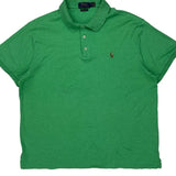 Custom Slim Fit Polo By Ralph Lauren Slim Fit Polo Shirt - XL Green Cotton