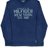 Tommy Hilfiger Long Sleeve T-Shirt - XL Blue Cotton
