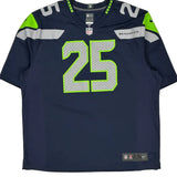 Seahawks Nike Nfl Football Jersey - 2XL Navy Polyester