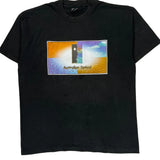 Australian Optical Fruit Of The Loom Graphic T-Shirt - XL Black Cotton Blend