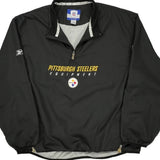 Pittsburgh Steelers Reebok Football Windbreaker - Large Black Polyester