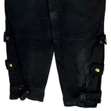 Barbour Double Knee Cargo Pants - 32W 30L Black Cotton
