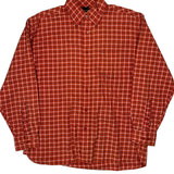 Tommy Hilfiger Checked Shirt - Medium Red Cotton