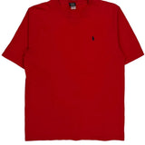 Polo By Ralph Lauren T-Shirt - Large Red Cotton
