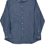 Tommy Hilfiger Slim Fit Shirt - Large Blue Cotton