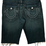 True Religion Denim Shorts - 34W 12L Dark Wash Denim