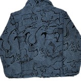 Made In USA Woolrich Fleece Jacket - Large Blue Polyester