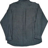 Woolrich Checked Flannel Shirt - Large Blue Cotton