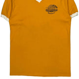 Single Stitch Sluggers & Putters Eagle USA Polo Shirt - Medium Yellow Cotton