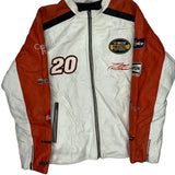 Nextel Cup Series Chase Authentics Nascar Leather Jacket - Medium Orange Leather