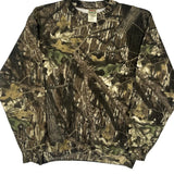 Mossy Oak Camo Sweatshirt - Large Camo Cotton Blend