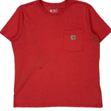 Loose Fit Carhartt T-Shirt - Large Red Cotton