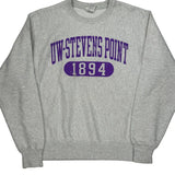Reverse Weave Champion Uw-Stevens Point Sweatshirt - Medium Gray Cotton Blend