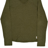 Carhartt Long Sleeve T-Shirt - Large Green Cotton