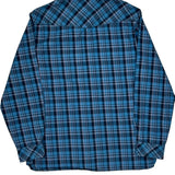 511 Tactical Checked Flannel Shirt - Large Blue Cotton