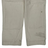 Carhartt Double Knee Carpenter Trousers - 33W 32L Cream Cotton