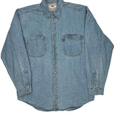 Levis Denim Shirt - Large Light Wash Cotton